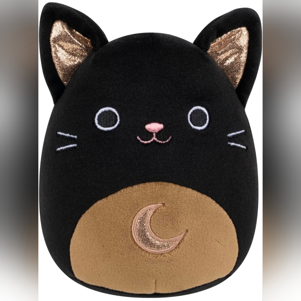 Squishmallows Monk the Black + Gold Cat